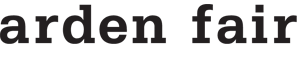 The word arden fair is written in black on a white background.