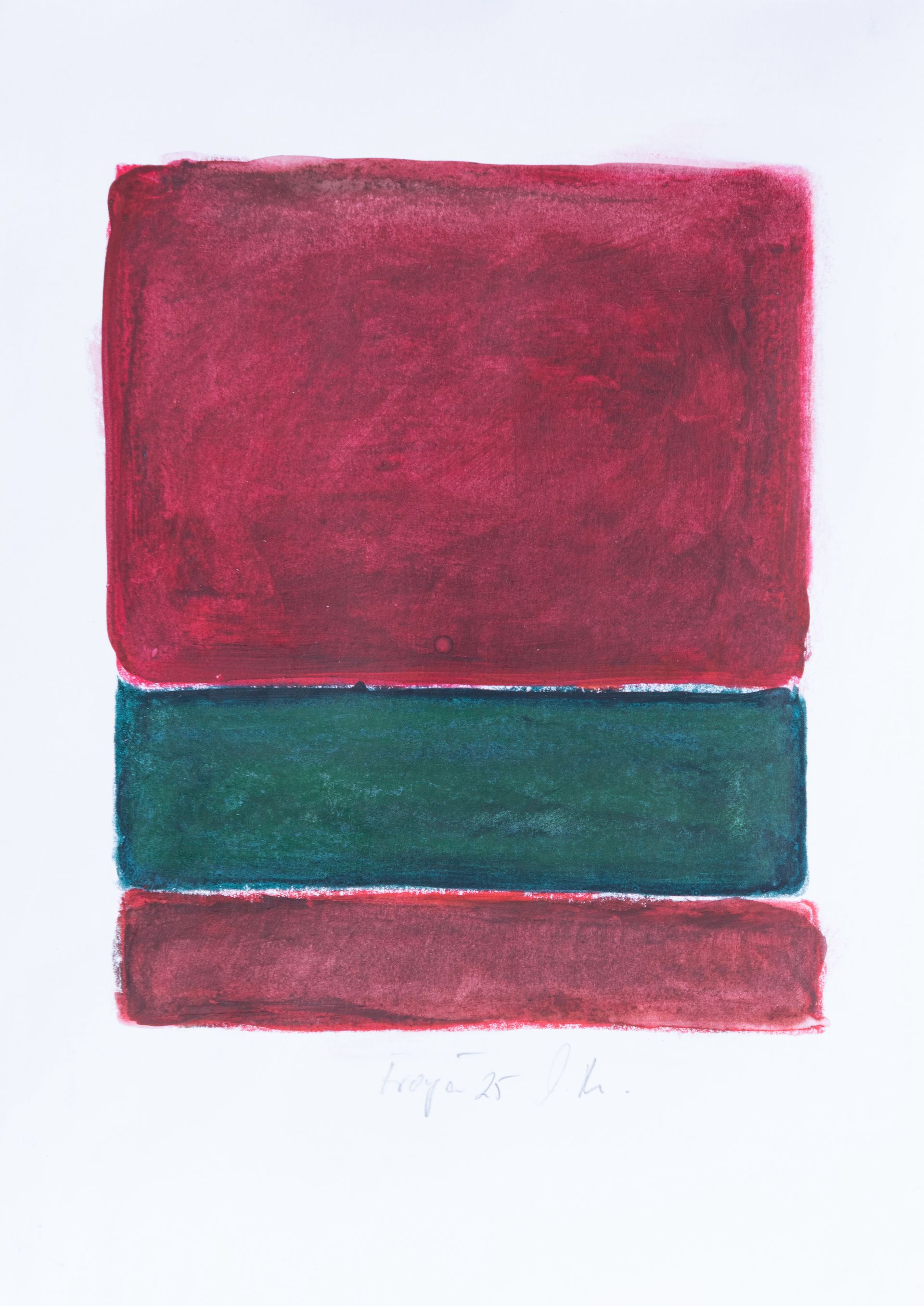 Arbeit auf Papier des Künstlers Walter Mack zum Thema Abstraktionen durch Stripes