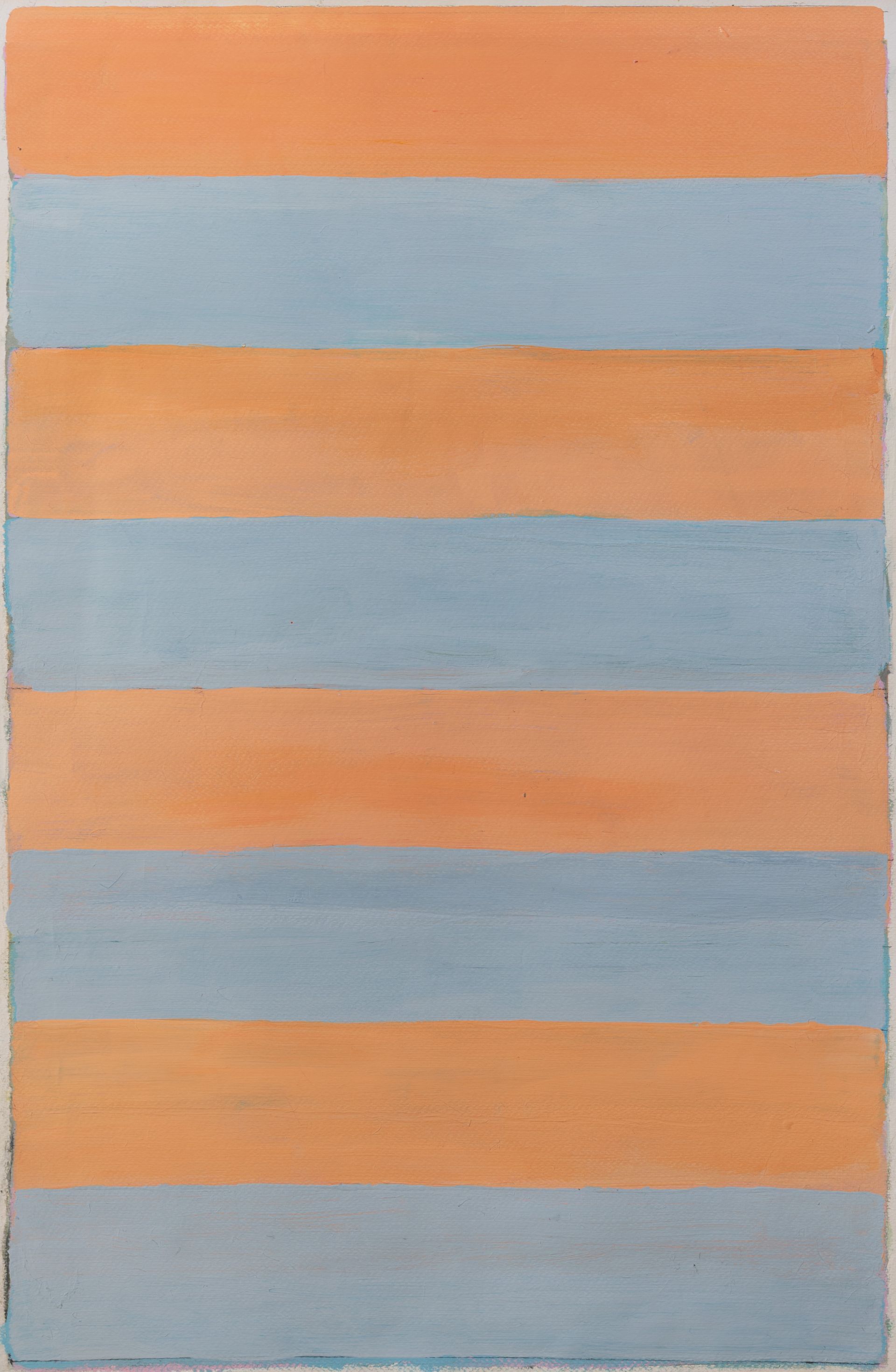 Arbeit auf Papier des Künstlers Walter Mack zum Thema Abstraktionen durch Stripes