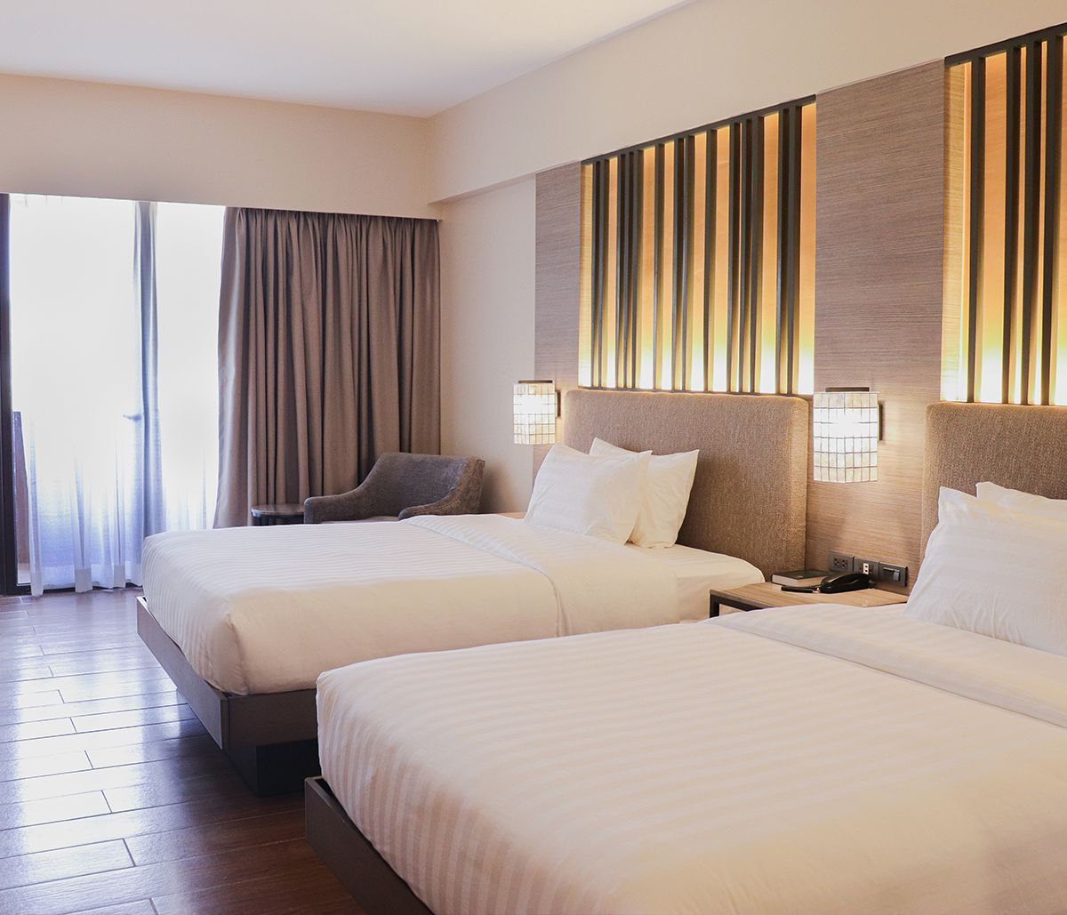 A classy room at the Aurora Subic Hotel