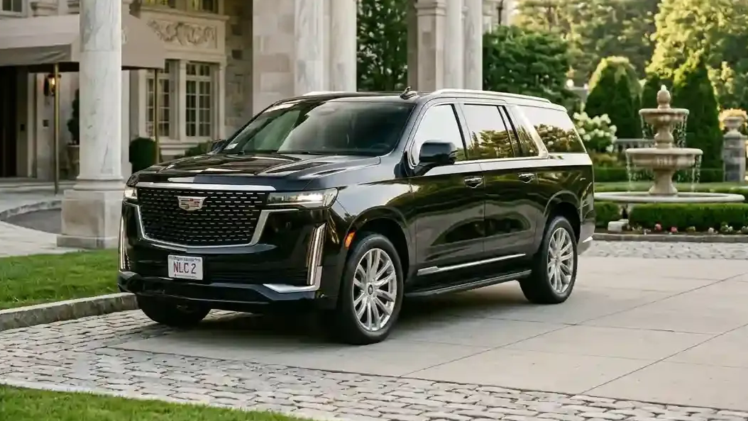 Cadillac Escalade executive SUV in Acton for luxury chauffeur, black car, and executive transportation service.