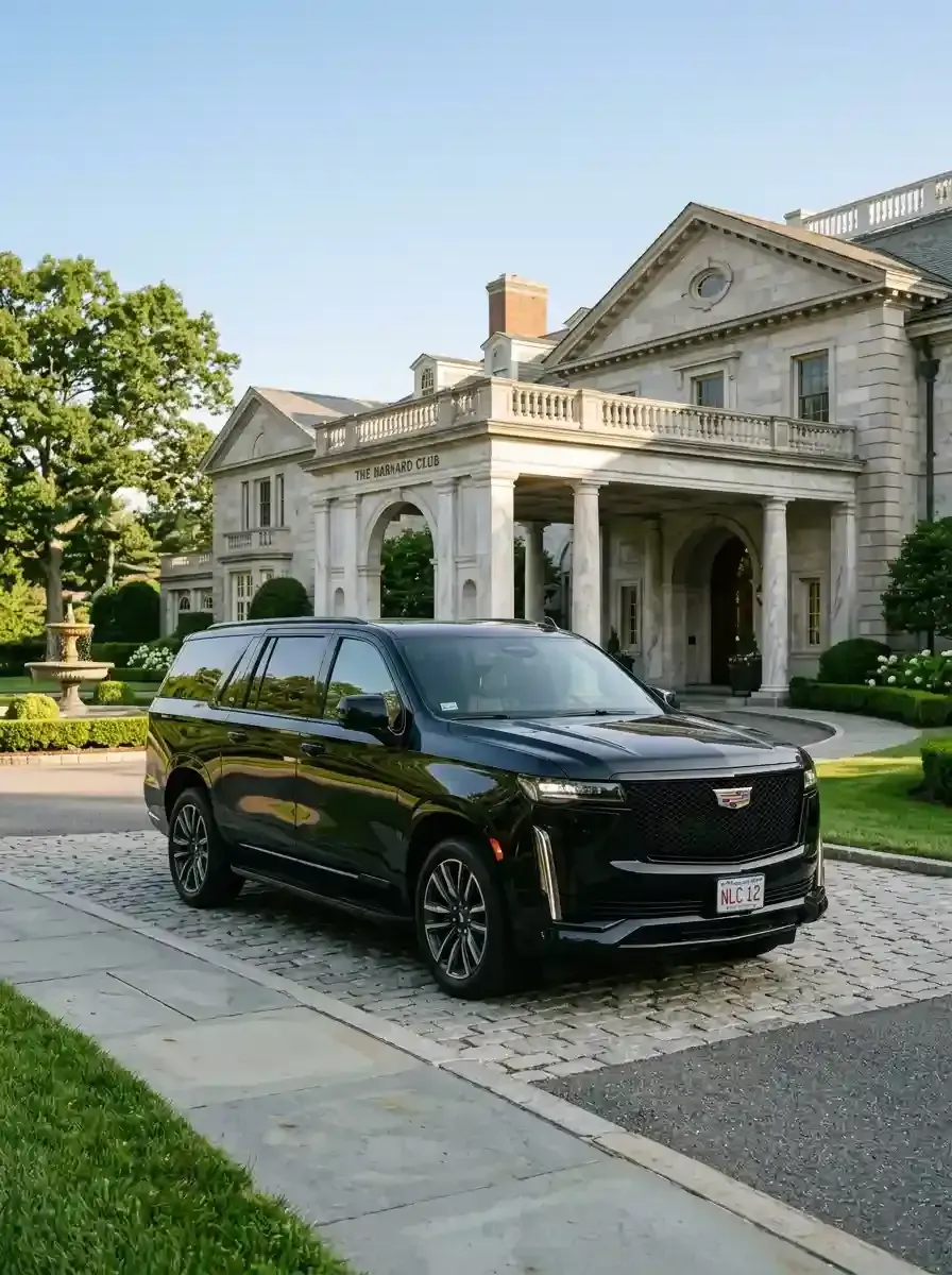 Traveler using private black car service from Concord to Boston Logan International Airport