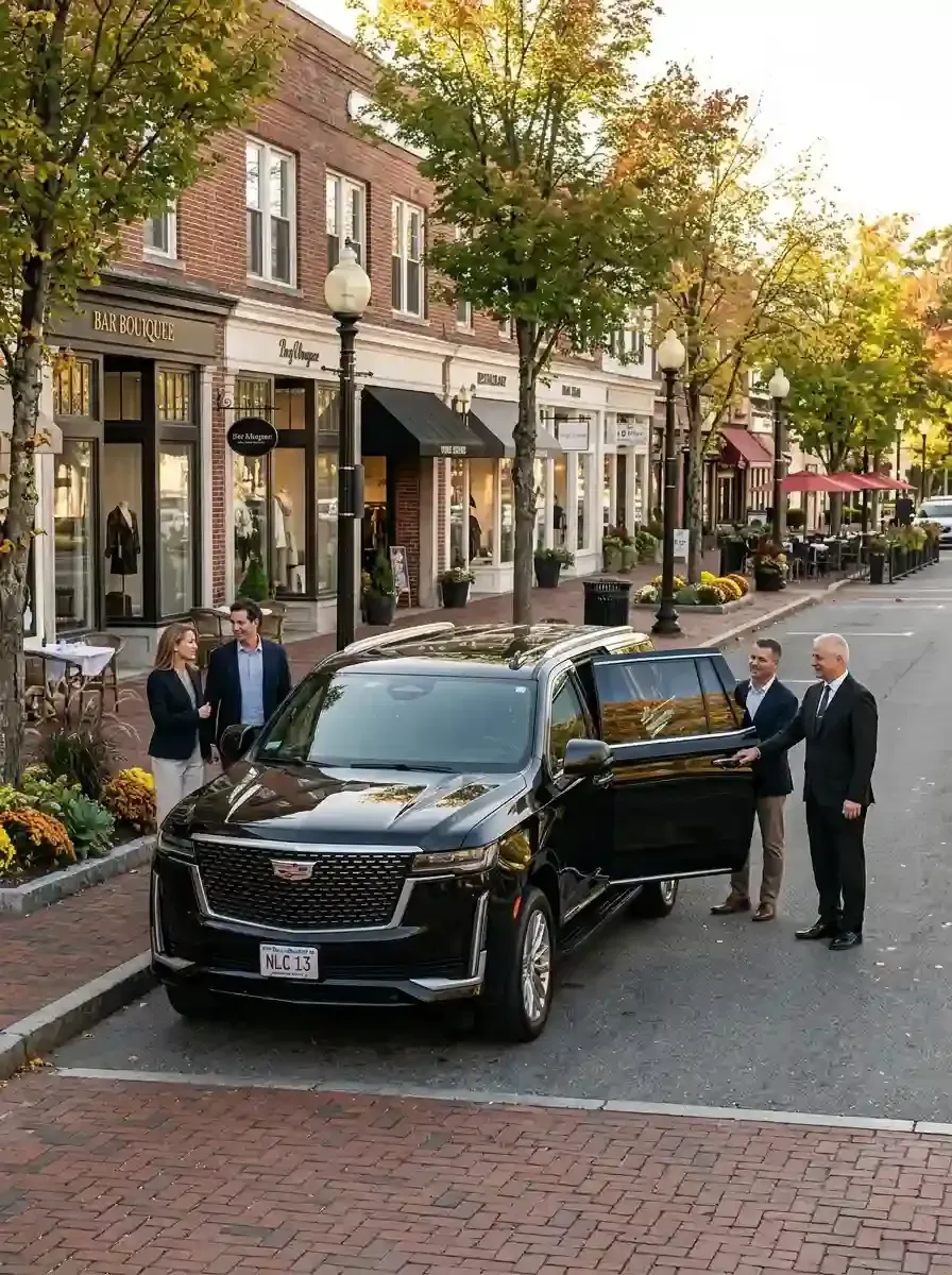Professional chauffeur providing hourly black car service in Acton, Massachusetts