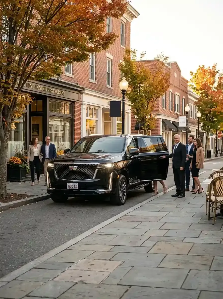 Professional chauffeur providing hourly black car service in Norwood, Massachusetts