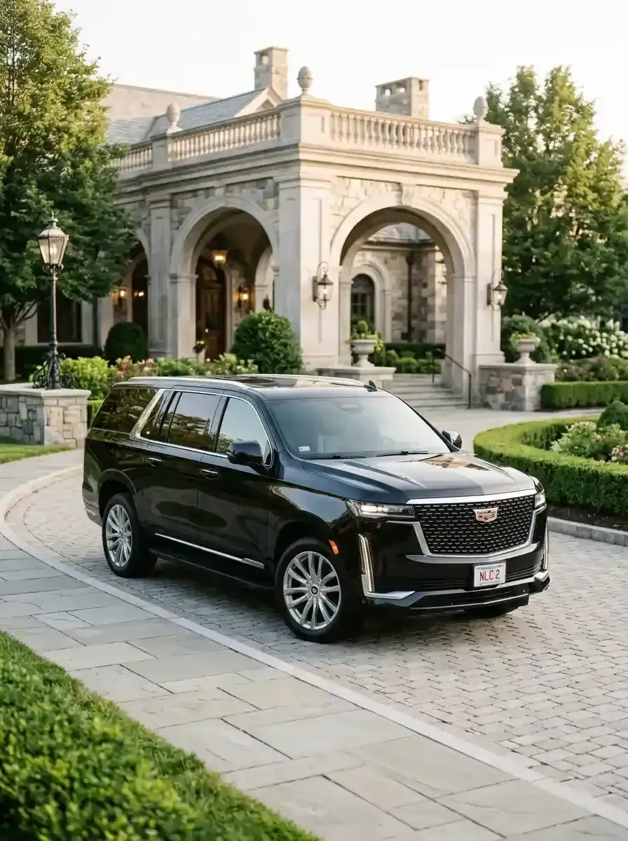 Traveler using private black car service from Lexington to Boston Logan International Airport