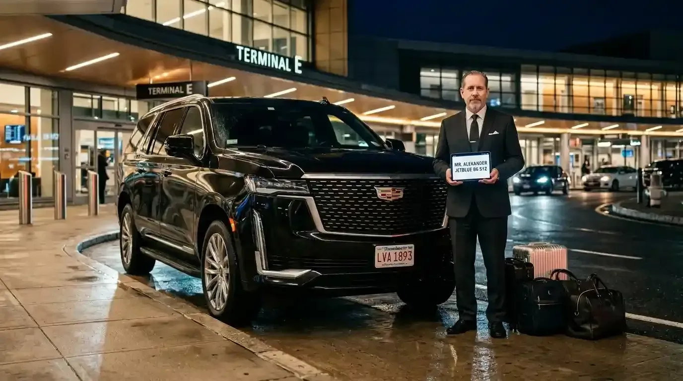 Professional chauffeur service for Boston Logan Airport
