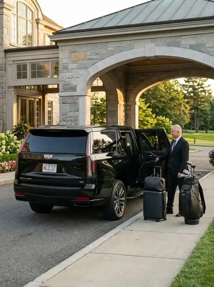 Traveler using private black car service from Norwood to Boston Logan International Airport