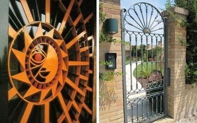 Cancello scorrevole elettrico laterale realizzato da Cesari srl di Recanati