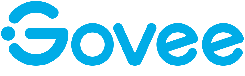 The Govee logo in teal blue with a stylized 