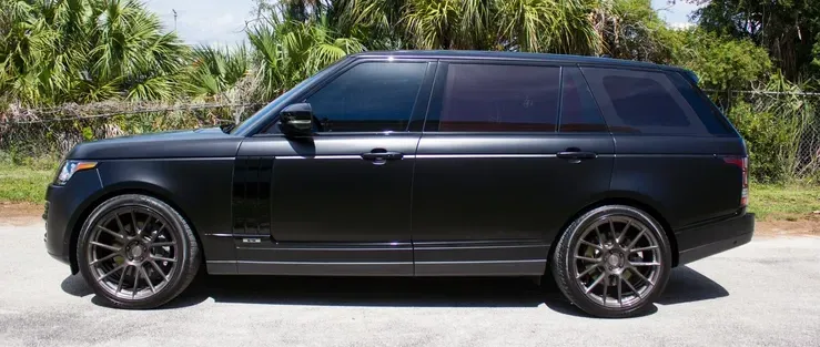  a car outside with tinted windows