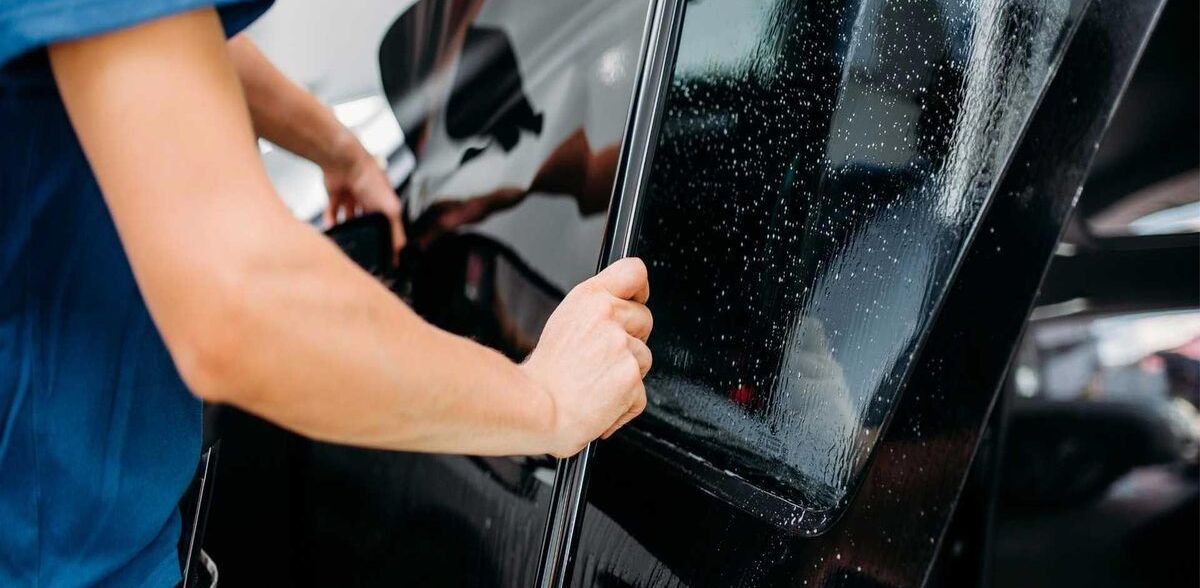 window tinting in action