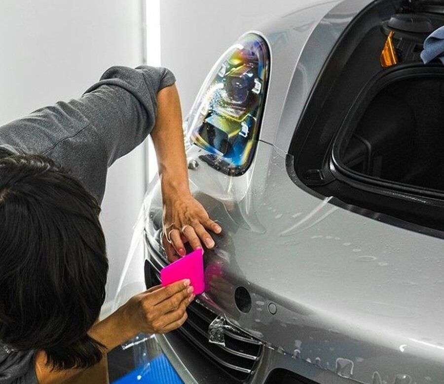 paint protection film installation.
