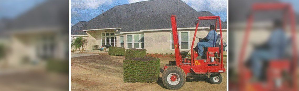 sod installation 
sod on pallet
sod forklift