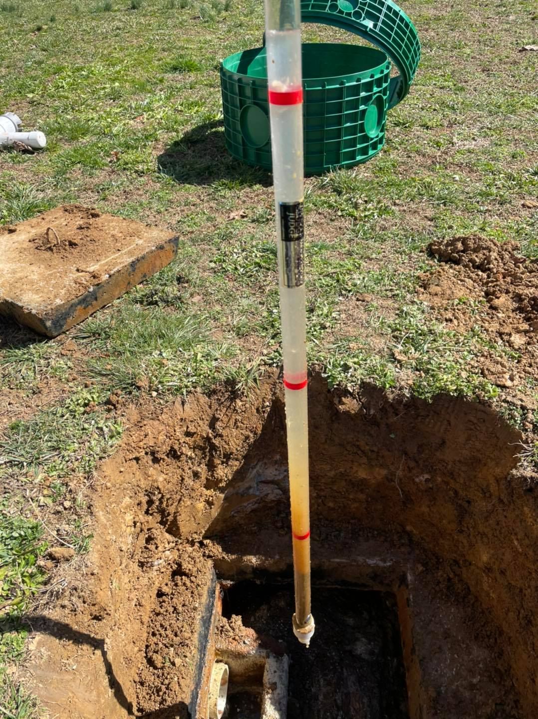 took samples to document the efficiency of the system and allow estimation on next time service