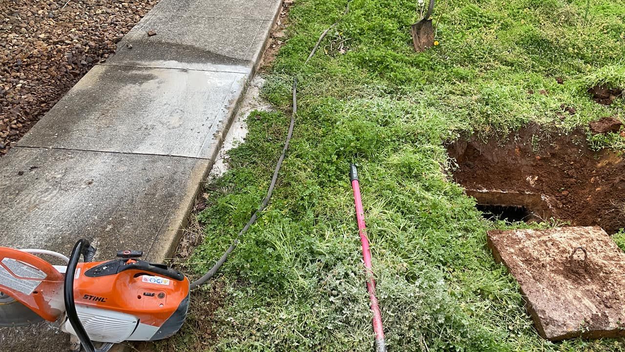 newly dig septic system