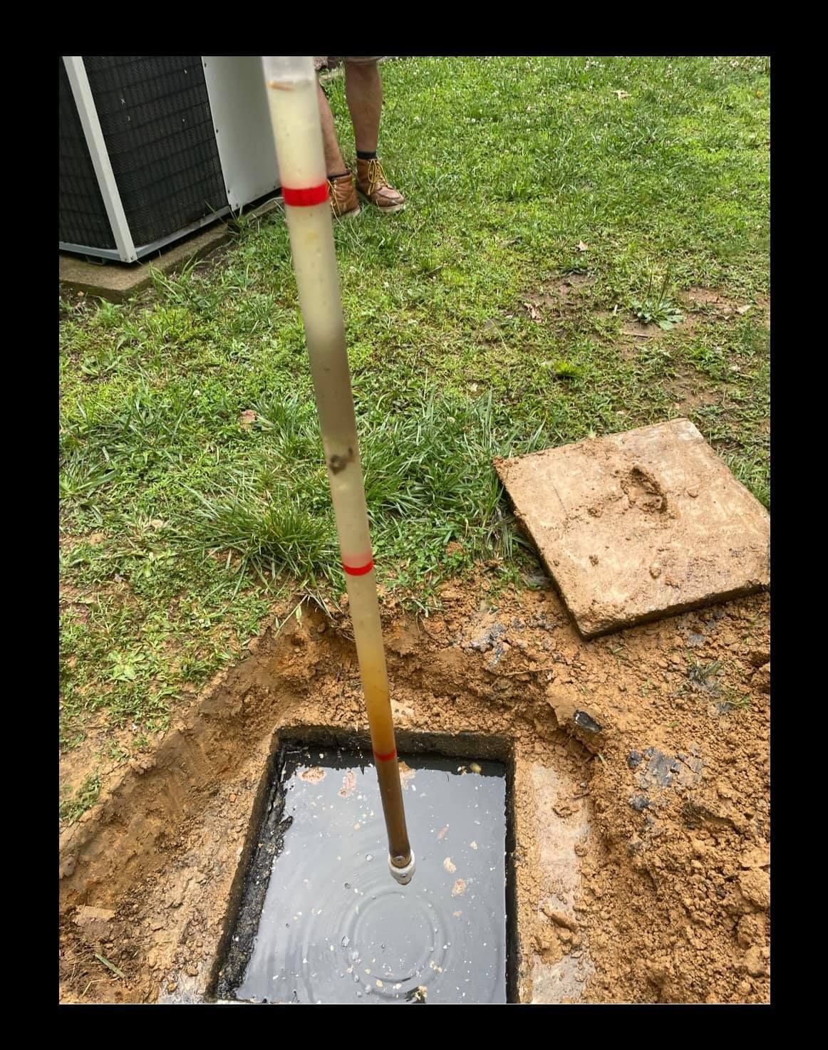  inspection done on his drain line