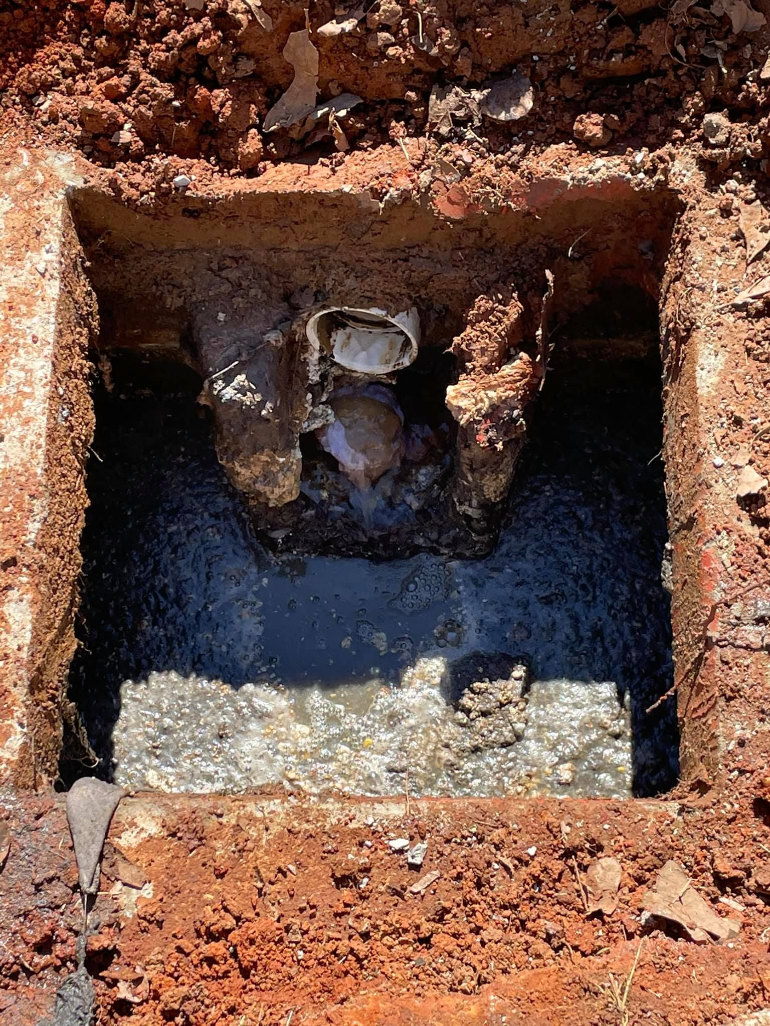  inspection done on his drain line