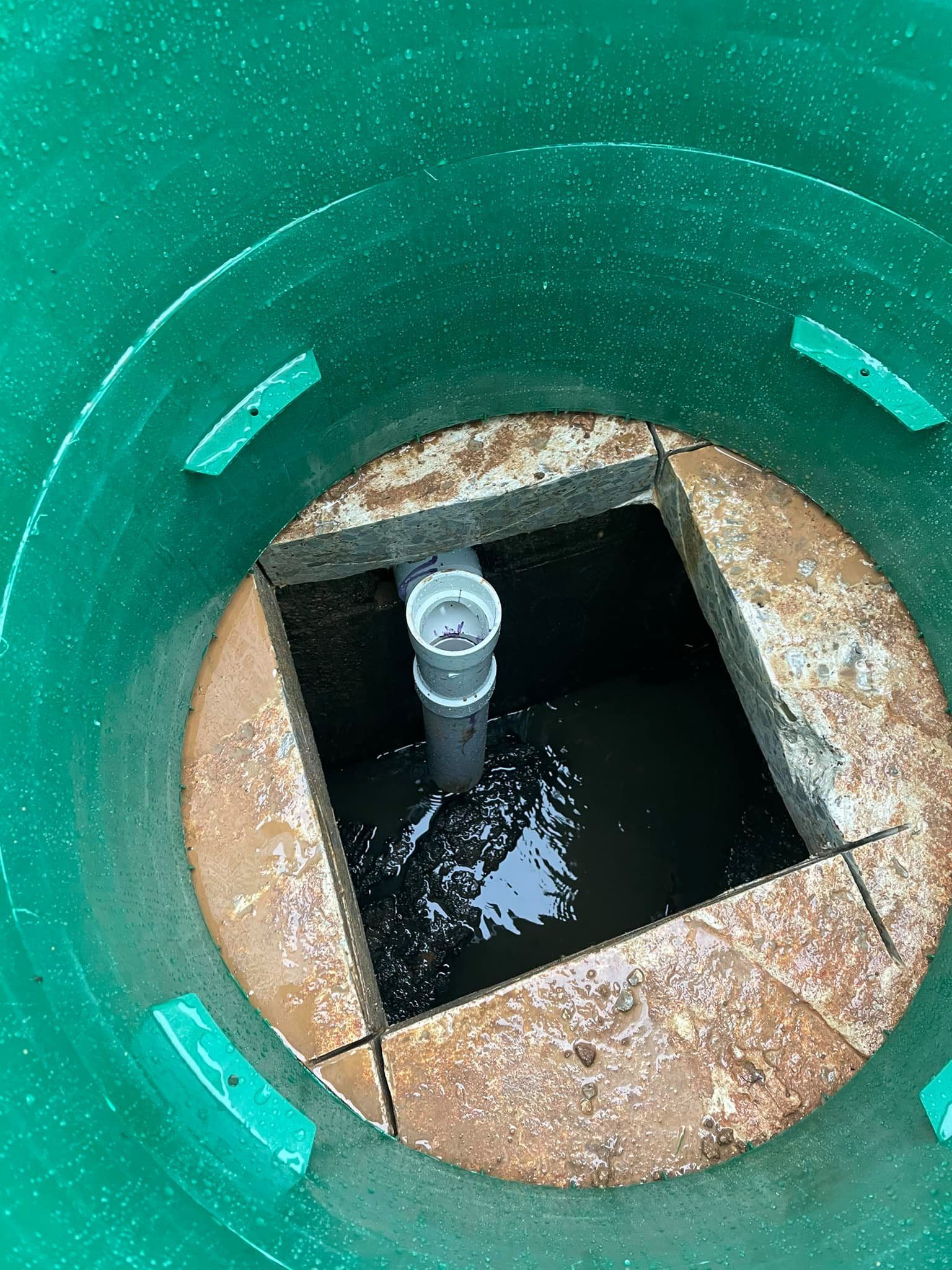 newly installed septic system