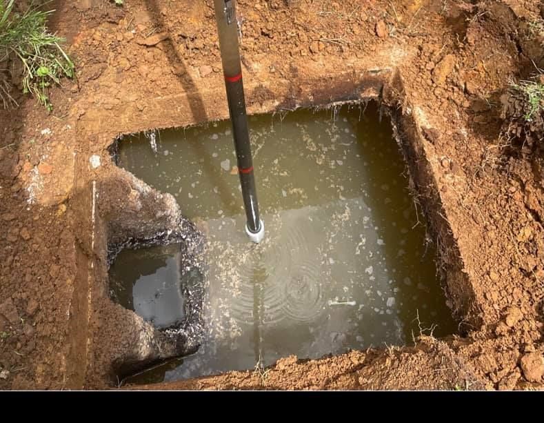 inspection done on his drain line and tank after having an overflow in the home that completely ruined his bedroom floor