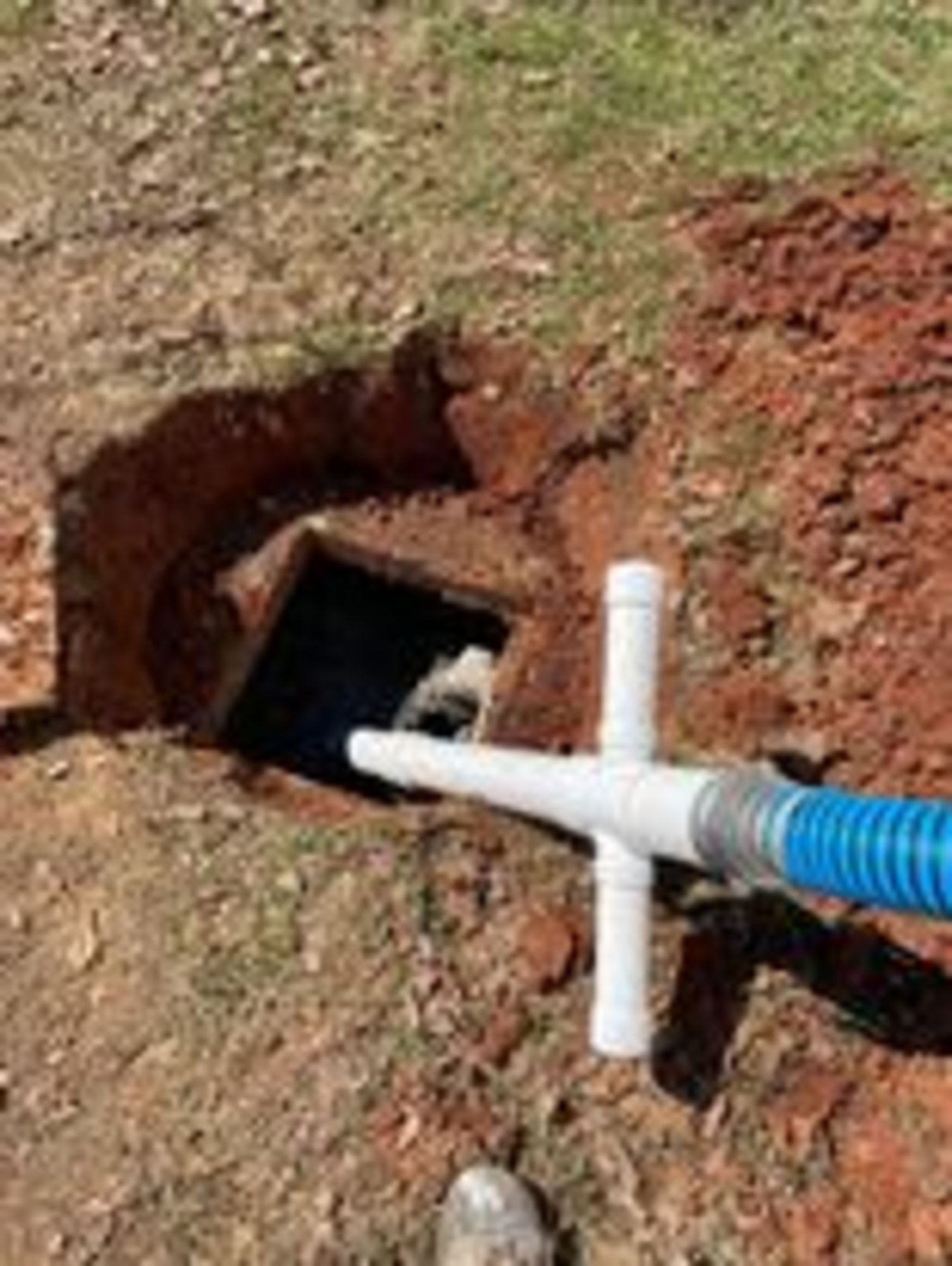  inspection done on his drain line