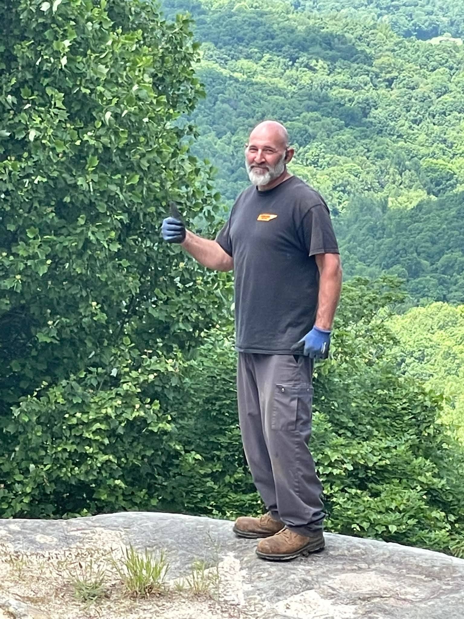 this is Dave He was enjoying the view on a job today before getting ready leave early for the day