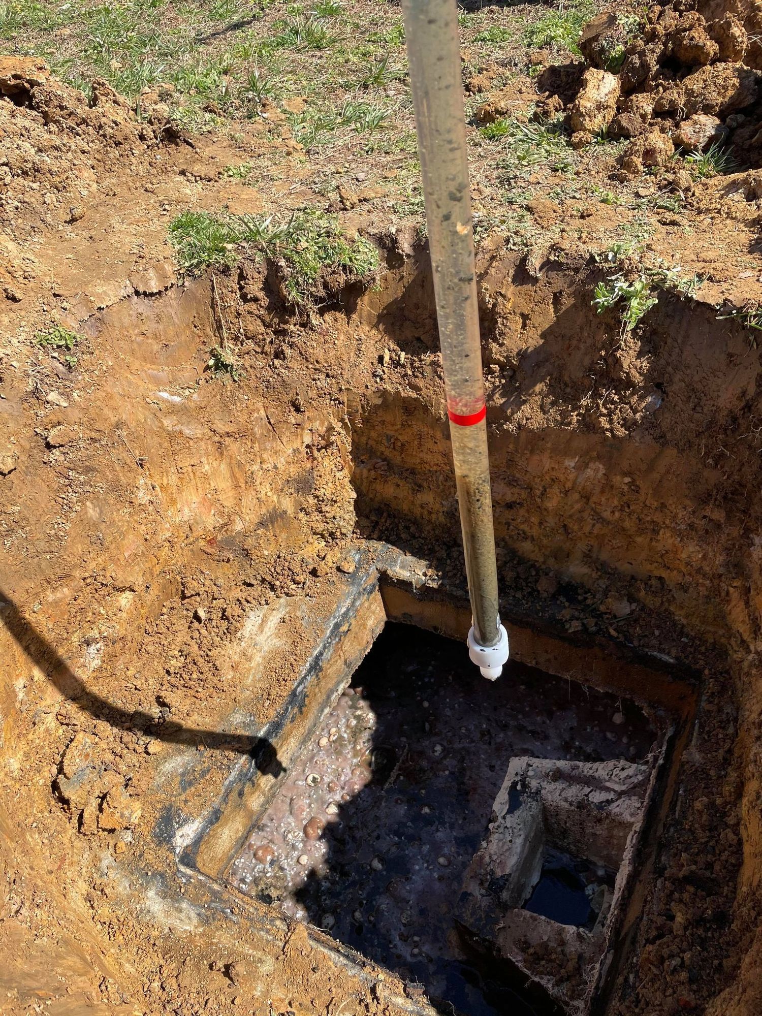  inspection done on his drain line