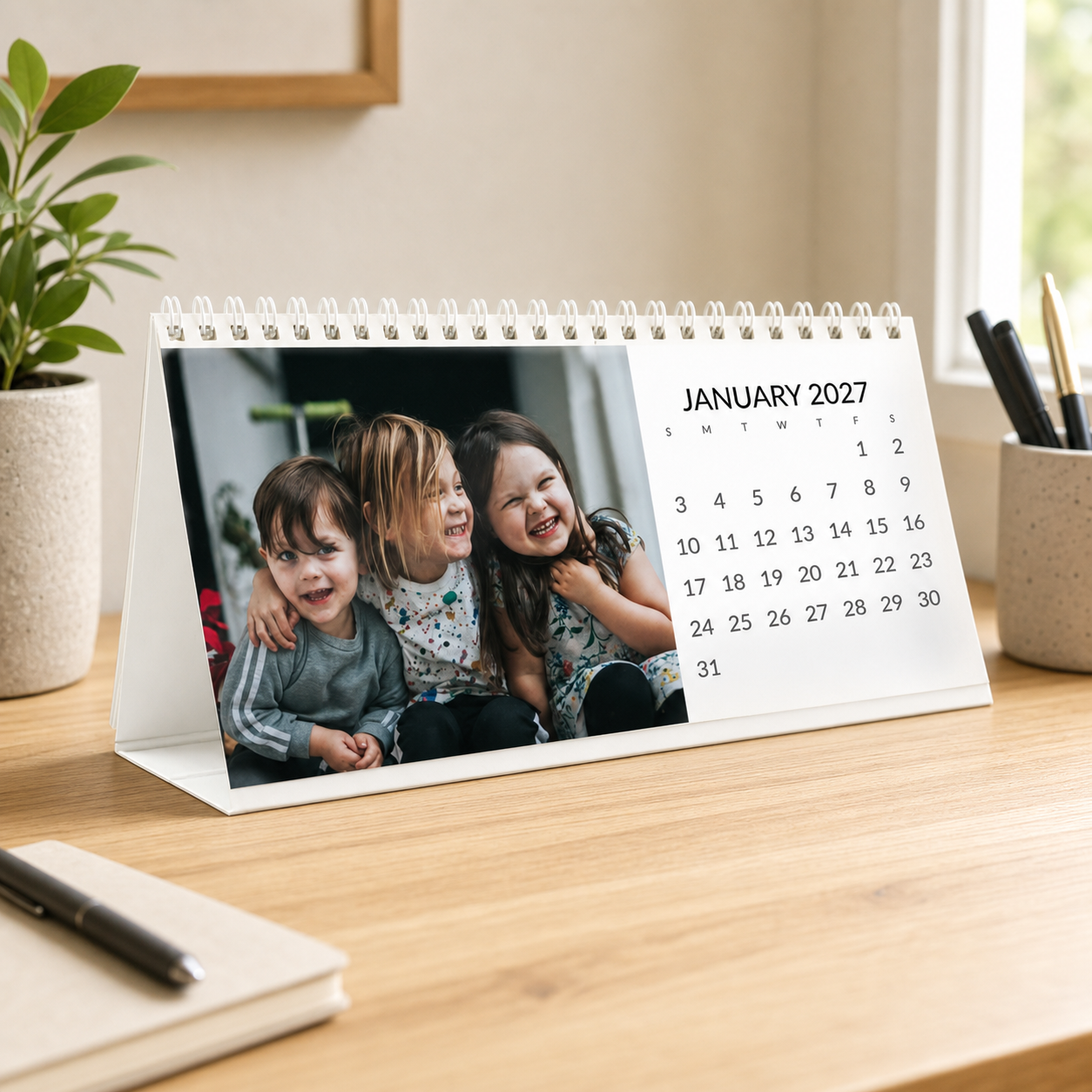 2027 personalized desktop calendar