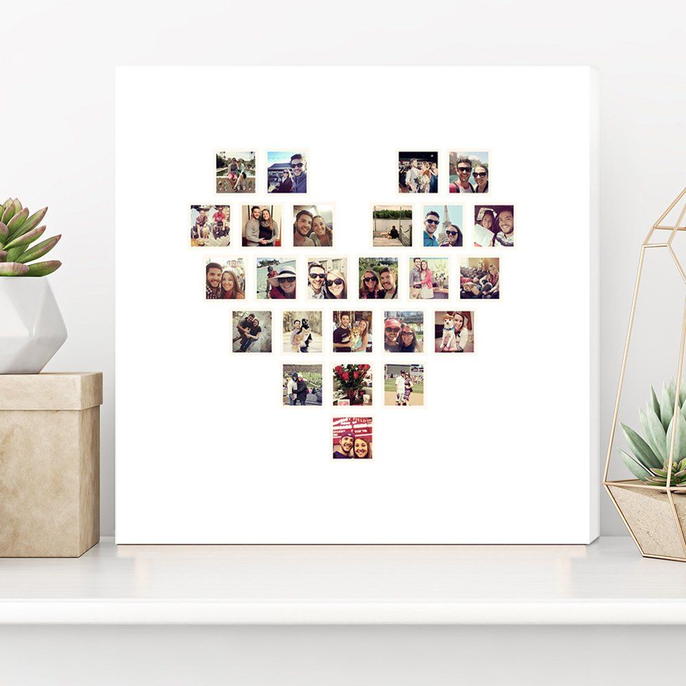Heart Collage Canvas Print