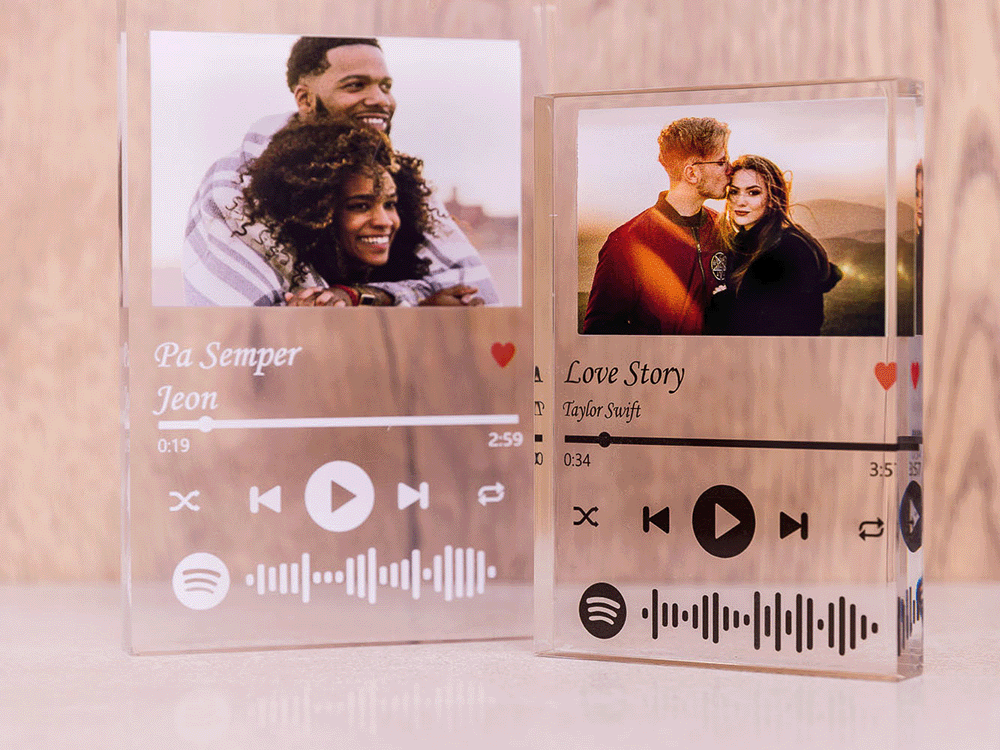 Spotify Acrylic Blocks