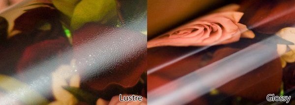 Luster Glossy Photos side by side