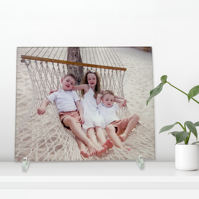 Photo block with family photo