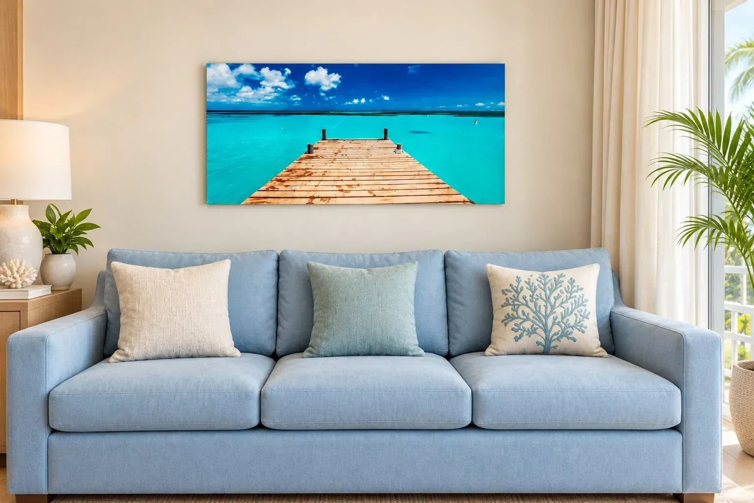 Palm Beach Pier — Duraluxe™ Exterior Grade Glossy Metal in a styled room