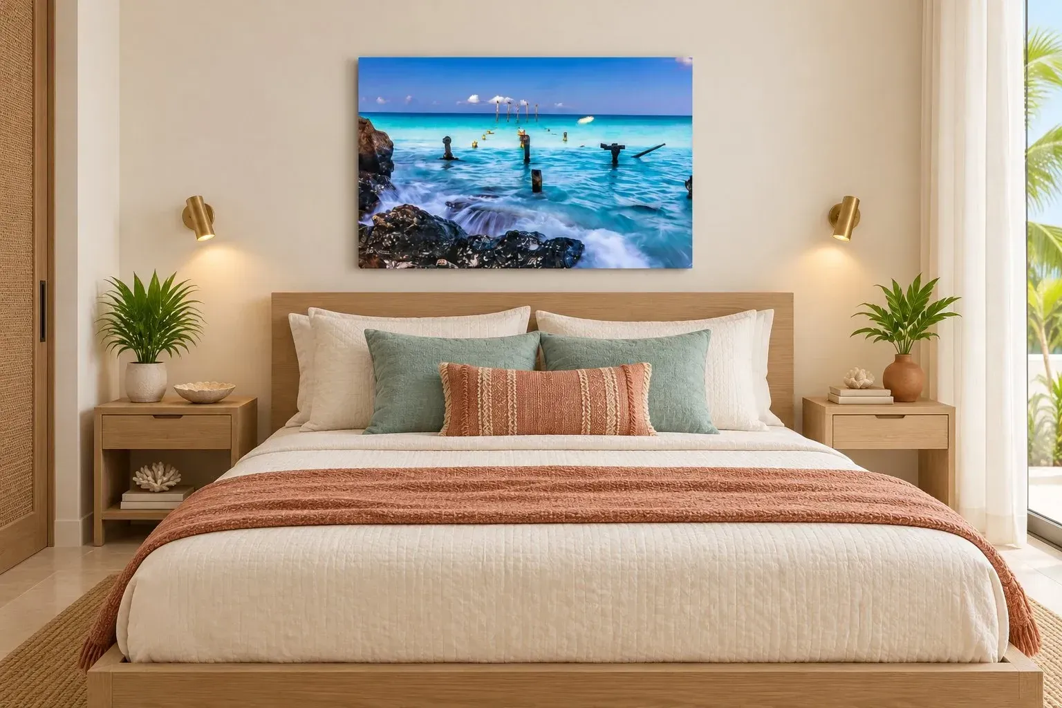Divi Beach — Duraluxe™ Canvas Metal in a styled room