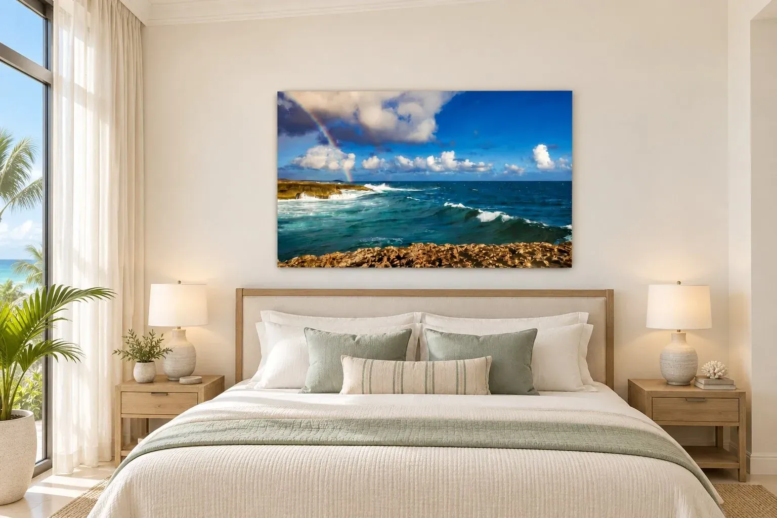 North Coast Rainbow — Duraluxe™ Satin Metal Exterior Grade in a styled room