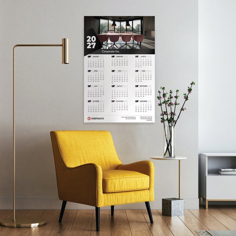 2027 single image poster calendar.