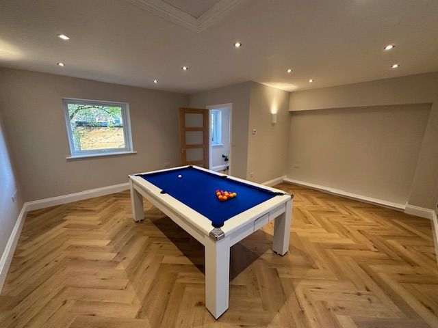 Garage conversion to games room and office in Gerrards Cross