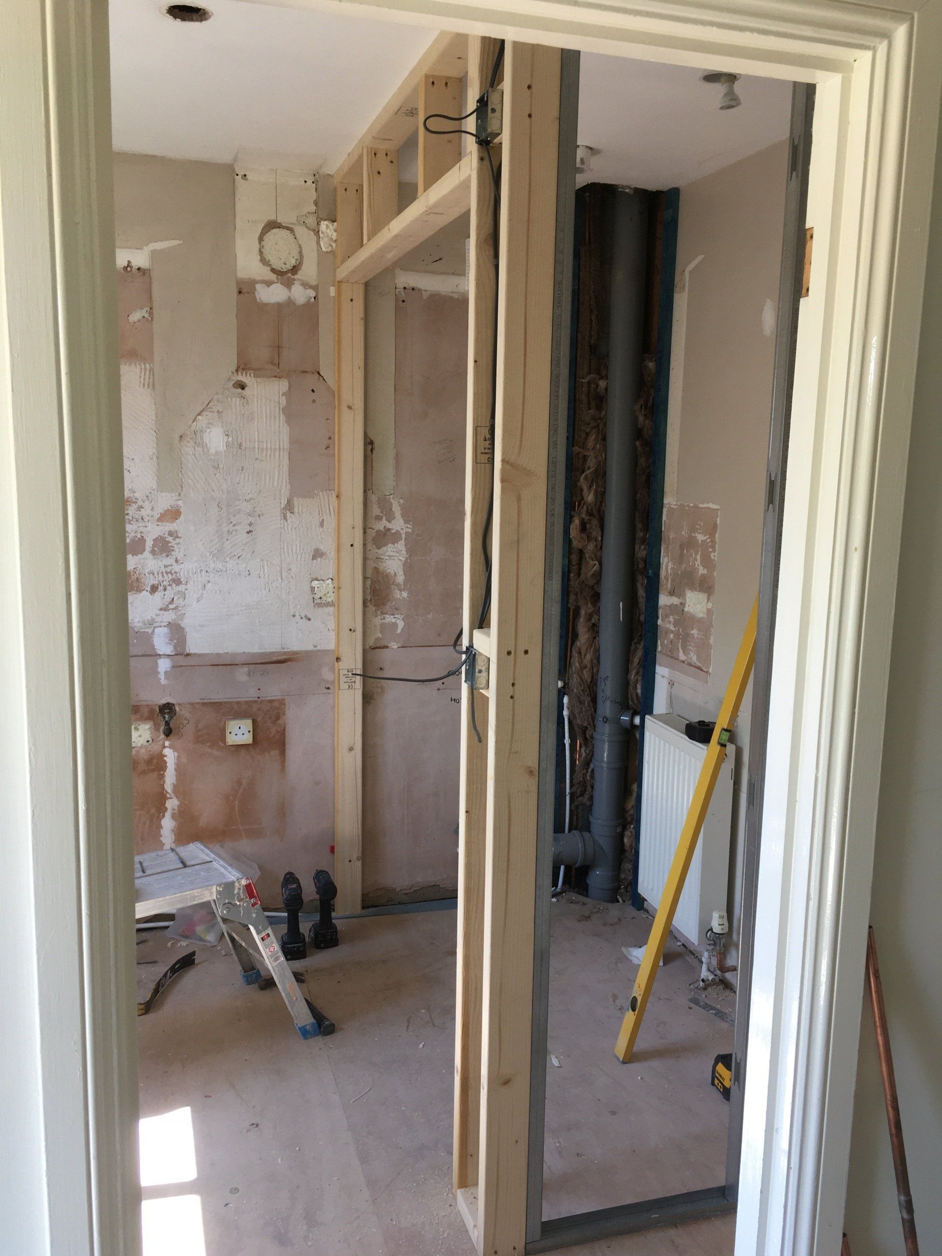 Constructing a new ground floor bathroom in Witney.