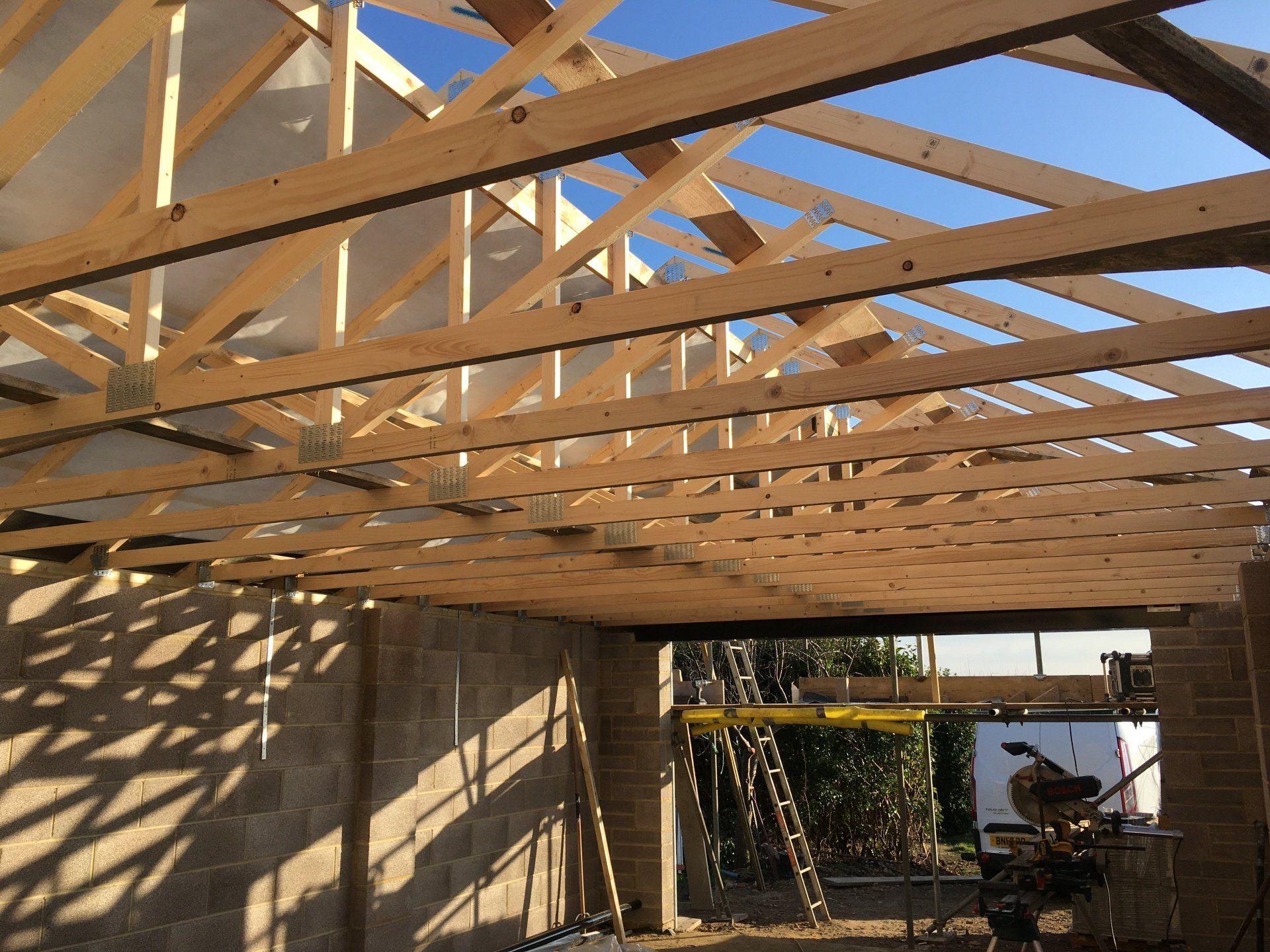 New garage build in Buckinghamshire
