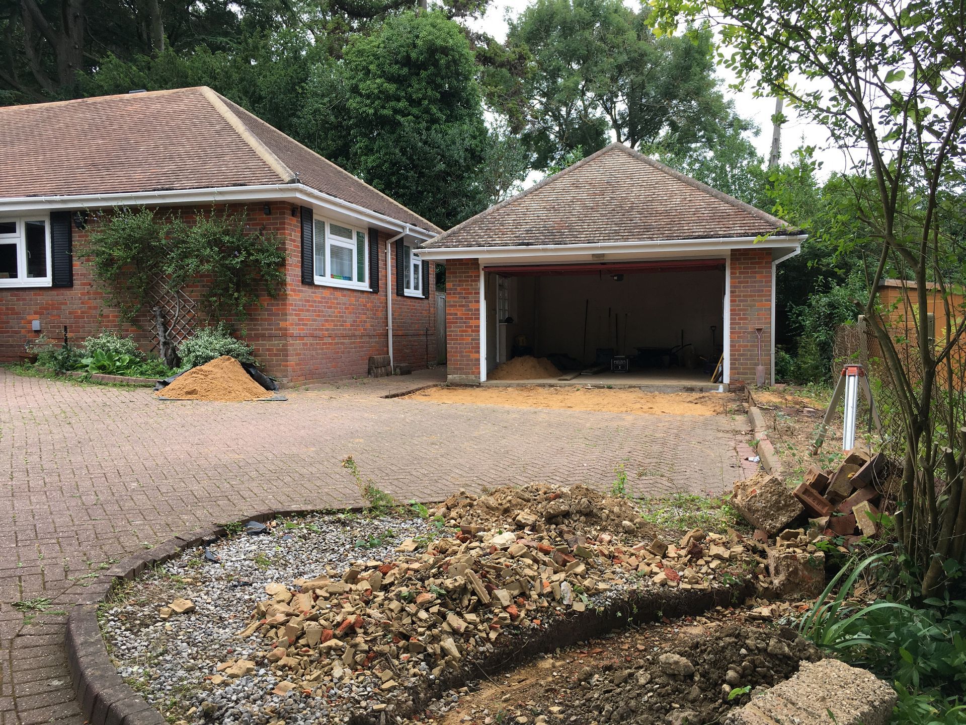 Before garage conversion in Gerrards Cross