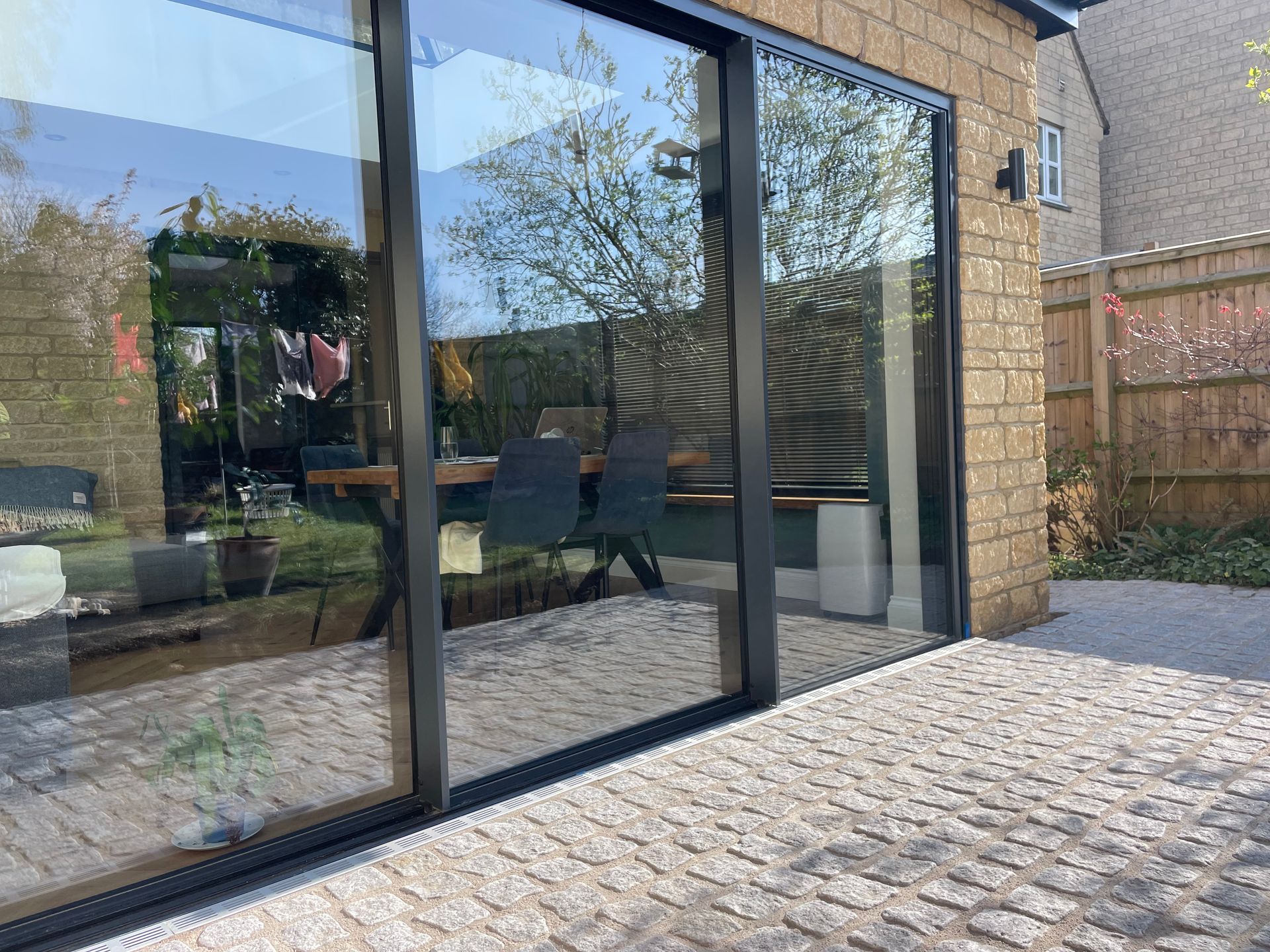 Granite setts patio in Witney 