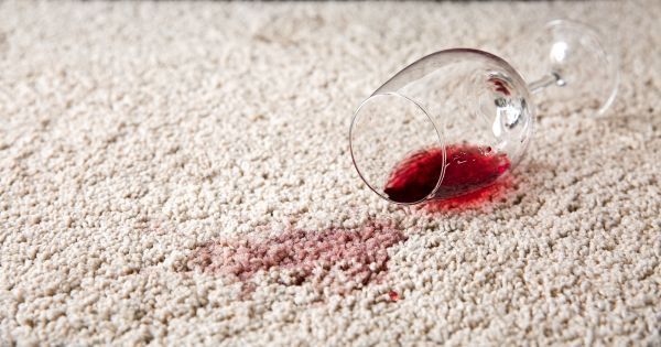 how to get red wine out of carpet