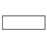A black and white rectangle with a black frame on a white background.