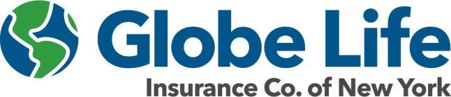 Globe Life Insurance Co. of New York logo with a blue globe and the brand name in blue text.