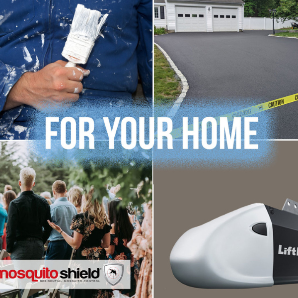 A collage of photos with the words for your home