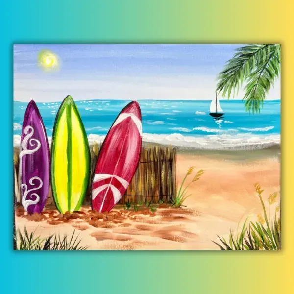surfboards painting
