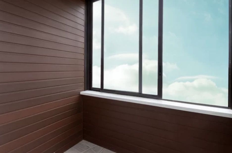 cloudy view seen through the sliding window