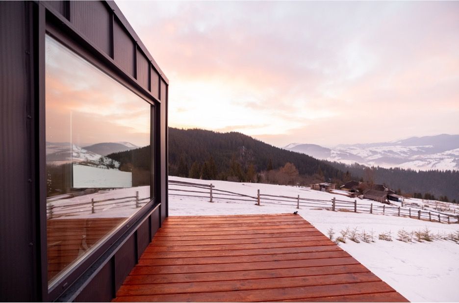 beautiful views through picture windows
