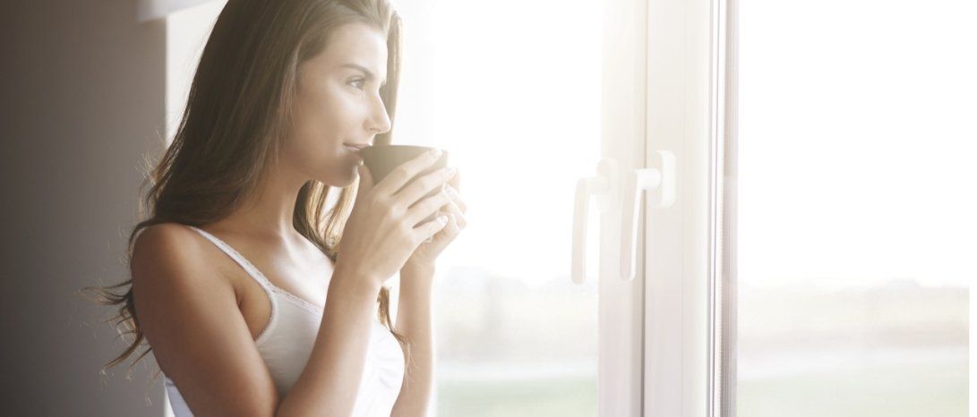 looking out of a new window