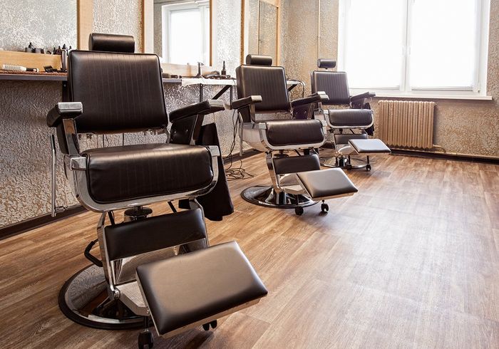 Interior of a Barbershop — Watertown, WI — Recovery Room Commercial Upholstery Interior of a Barbershop — Watertown, WI — Recovery Room Commercial Upholstery