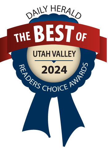 Daily Herald “Best of Utah Valley 2024” readers’ choice awards ribbon badge